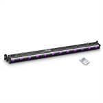 Cameo UV LED Bar, 12 x 3 W, Med IR remote